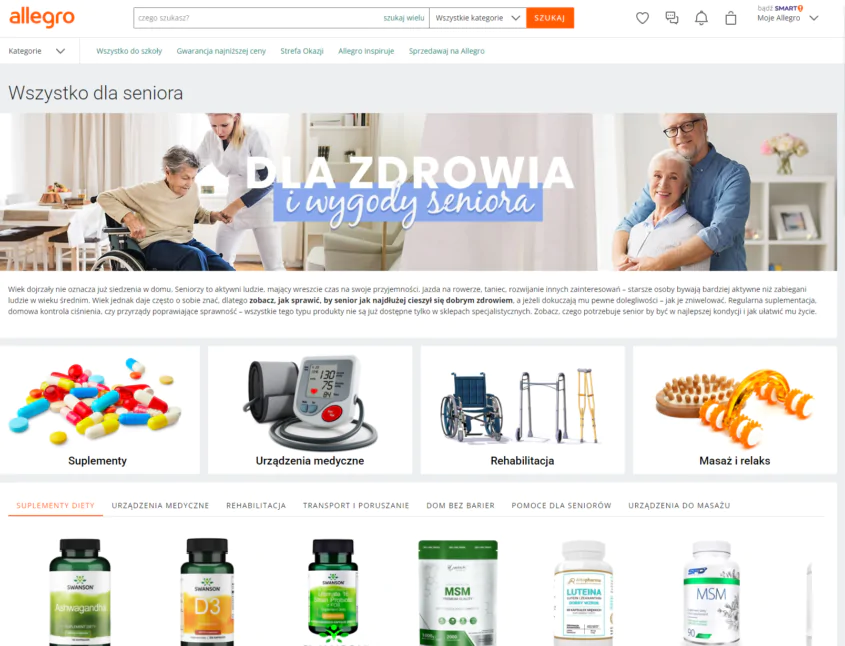 allegro dla seniora