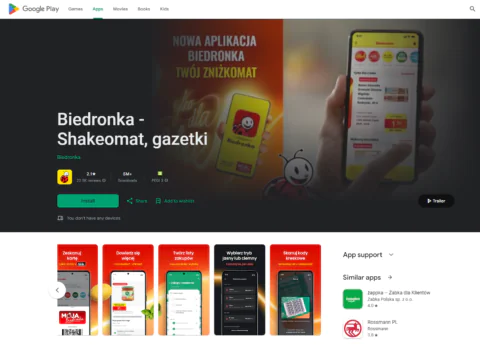 biedronka aplikacja - cyfrowy-senior