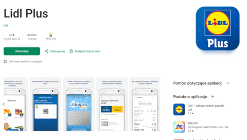 aplikacja lidl plus
