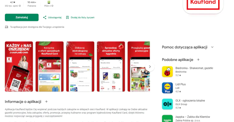 aplikacja kaufland