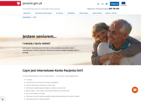 internetowe konto pacjenta dla seniora