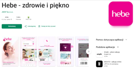 aplikacja hebe