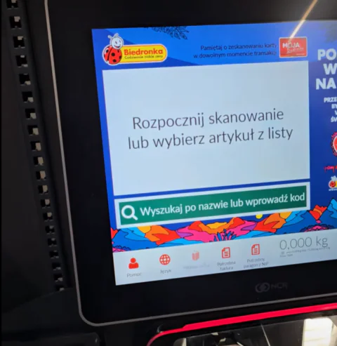 kasa samoobsługowa biedronka