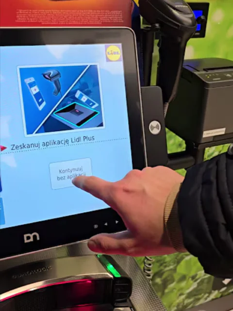 kasa samoobsługowa lidl